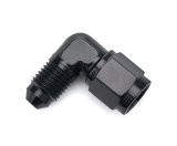 Redhorse Performance 8290 Series Couplers 8290-04-04-2 Fitting, Coupler, Union, AN to AN, 90 Degree, Aluminum, Black Anodized, -4 AN, -4 AN, Swivel, Each thumbnail 3