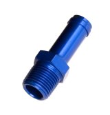 Redhorse Performance 840 Series Hose Barb to NPT Adapters 840-04-02-1 Fitting, Adapter, AN Barb, Straight, Aluminum, Blue Anodized, 1/8 in. NPT, 1/4 in. Barb, Each thumbnail 1
