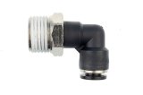 Redhorse Performance 4722 Series Push-to-Connect Fittings 4722-06-04-2 Fitting, Air Line, 90 Degree, Male 3/8 in. NPT to 1/4 in., Nylon/Brass, Each thumbnail 2
