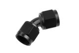 Redhorse Performance 8145 Series Couplers 8145-12-2 Fitting, Coupler, Union, AN to AN, 45 Degree, Aluminum, Black Anodized, -12 AN, -12 AN, Swivel, Each thumbnail 1