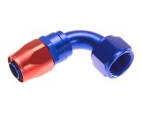Redhorse Performance 1000 Series Swivel Seal Hose Ends 1090-12-1 Ends, Series, Seal, -12 AN Female Threads, Reusable swivel, 90 degree, -12 AN Hose, Aluminum, Red/Blue Anodized, Each thumbnail 2