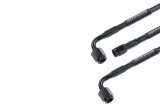 Redhorse Performance 3392 Series Universal Brake Hoses 3392-04-18 Line, Universal, Series, Braided Stainless Steel, Black, 18 in. Length, -4 AN Female, -4 AN Female 90 Degree, Each thumbnail 1