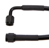 Redhorse Performance 3392 Series Universal Brake Hoses 3392-04-18 Line, Universal, Series, Braided Stainless Steel, Black, 18 in. Length, -4 AN Female, -4 AN Female 90 Degree, Each thumbnail 3