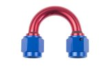 Redhorse Performance 8188 Series Couplers 8188-12-1 Fitting, Coupler, Union, AN to AN, 180 Degree, Aluminum, Red/Blue Anodized, -12 AN, -12 AN, Swivel, Each thumbnail 1