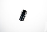 Redhorse Performance 7000 Series Crimp Style Hose End Fittings 7002-12-2 Ends, Ends, Straight, Collar, -12 AN Size, Aluminum, Black, -12 AN Female Threads, Each thumbnail 1