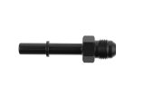 Redhorse Performance 811 Series Push On EFI Fittings 811-06-06-2 Fuel Rail Fitting, Aluminum, Black Anodized, 3/8 in. Male Spring Lock to -6 AN Male Threads, Each thumbnail 1