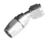 Redhorse Performance 1000 Series Swivel Seal Hose Ends 1030-06-5 Ends, Series, Seal, -6 AN Female Threads, Reusable swivel, 30 degree, -6 AN Hose, Aluminum, Clear Anodized, Each thumbnail 1