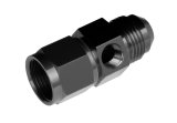Redhorse Performance 9192 Series Gauge Adapters 9192-06-2 Fitting, Pressure Adapter, Straight, Aluminum, Black Anodized, -6 AN Male, -6 AN Female, 1/8 in. NPT Female, Each thumbnail 2