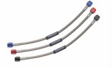 Redhorse Performance 900 Series Nitrous Oxide Hose Assemblies 900-06-18-2 Hose, Braided Stainless Steel, -6 AN Female End, Blue, -6 AN Female End, Black Anodized Ends, 18 in. Length, Each thumbnail 2