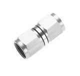 Redhorse Performance 8100 Series Couplers 8100-06-5 Fitting, Coupler, Union, AN to AN, Straight, Aluminum, Clear Anodized, -6 AN, -6 AN, Swivel, Each thumbnail 1
