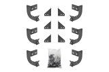 Dee Zee Hex Series Step Bar Mounting Brackets DZ66336 Truck Installation Kits, Brackets, Series, Steel, Textured Black, Ram, Kit thumbnail 1