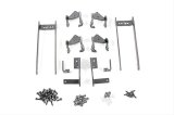 Dee Zee NXc Running Board Mounting Brackets DZ 16281 Truck Step Installation Kits, Boards, Steel, Textured Black, Hyundai, Sante Fe, Kit thumbnail 1