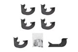 Dee Zee Hex Series Step Bar Mounting Brackets DZ66318 Truck Installation Kits, Brackets, Series, Steel, Textured Black, Chevy, GMC, Kit thumbnail 1