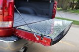 Dee Zee Brite-Tread Tailgate Protectors for 2019-2024 SIERRA 1500, SILVERADO 1500 - DZ4123 Protector, Brite-Tread, Diamond Plate, Full Tailgate, Aluminum, Brite-Guard Clear Powdercoated, Chevrolet, GMC, Each thumbnail 2