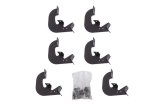 Dee Zee Hex Series Step Bar Mounting Brackets DZ66340 Truck Installation Kits, Running Boards, Steel, Textured Black, Chevrolet, GMC, 1500, Kit thumbnail 1