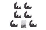Dee Zee Hex Series Step Bar Mounting Brackets DZ66340 Truck Installation Kits, Running Boards, Steel, Textured Black, Chevrolet, GMC, 1500, Kit thumbnail 2