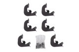 Dee Zee Hex Series Step Bar Mounting Brackets DZ66340 Truck Installation Kits, Running Boards, Steel, Textured Black, Chevrolet, GMC, 1500, Kit thumbnail 4
