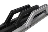 Dee Zee Hex Series Side Step Bars DZ66321TB Bars, Aluminum, Black Textured Powdercoated, Crew Cab, Pair thumbnail 3