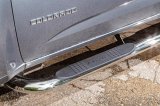 Dee Zee Oval Side Step Bars DZ373527 Bars, Nerf Bars, Oval, Stainless Steel, Polished, 4.00 in. Diameter, Chevrolet, GMC, Extended Cab, Pair thumbnail 1
