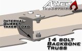 Artec Industries 14-Bolt Backbone Trusses TR1407 Axle Housing Brace, Truss, Steel, Natural, GM 10.5 in. (14-bolt), Kit thumbnail 3