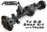 Artec Industries 8.8 in. Modular Axle Trusses TR8801 Housing Brace, Backbone Truss, Rear, Steel, Natural, Ford Swap, Jeep, TJ, Kit thumbnail 3