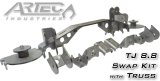 Artec Industries 8.8 in. Modular Axle Trusses TR8801 Housing Brace, Backbone Truss, Rear, Steel, Natural, Ford Swap, Jeep, TJ, Kit thumbnail 4