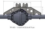 Artec Industries 14-Bolt Modular Trusses for 1987-2017 WRANGLER, 2018 WRANGLER JK - TR1405 14 bolt MODULAR truss swap a one-ton axle in your TJ or YJ thumbnail 1