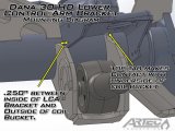 Artec Industries Lower Control Arm Brackets TJ3011 Mounts, Brackets, Front, Steel, Natural, Jeep, Pair thumbnail 2