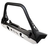 Artec Industries Nighthawk Series Bumpers for 2020-2022 GLADIATOR, 2007-2022 WRANGLER, 2018 WRANGLER JK - JJ8045 Bumper, Stinger, Steel, Black Powdercoat, Front, Jeep, JK, JL, JT, Each thumbnail 1