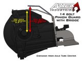 Artec Industries Pinion Guards PG1402 Skid Plate, Guard, Rear Differential Location, Weld-on, Steel, Natural, Kit thumbnail 1