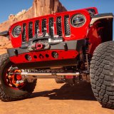 Artec Industries Nighthawk Series Bumpers for 2020-2022 GLADIATOR, 2007-2021 WRANGLER, 2018 WRANGLER JK - JJ8000 Bumper, Nighthawk, Fabricated, w/o Stinger Bar, Front, Steel, Natural, with Aluminum Skid Plate, Jeep, Wrangler, JK, JL, Gladiator, Each thumbnail 4