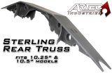 Artec Industries Sterling 10.25 Rear Axle Trusses TR1001 Housing Brace, Truss, Steel, Natural, Ford in., Kit thumbnail 2