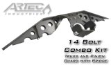 Artec Industries 14-Bolt Rear Axle Trusses TR1403 Housing Braces, with Pinion Guard, Single Wheel, GM 10.5 in. (14-bolt), Steel, Natural, Kit thumbnail 3