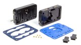 Proform Carburetor Metering Block Upgrade Conversions 67165C Block, Primary, Secondary, Billet Aluminum, Black Anodized, Holley 4150, Double Pumper, Kit thumbnail 2