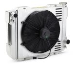 Proform 1-2-3 Universal Radiator Systems 117GS10 System with Fan, Universal, Aluminum, Natural, Manual Trans, 22.30 x18.0, Kit thumbnail 1
