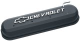 Proform Slant Edge Diecast Aluminum Valve Covers 141-262 Covers, Cast Aluminum, Black Crinkle, Chevrolet Logo, Chevy, Small Block, LS, Pair thumbnail 3