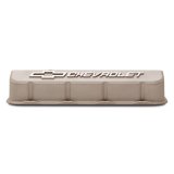 Proform GM Licensed Slant Edge Valve Covers 141-872 Covers, Edge, Tall, Perimeter Bolt, Cast Aluminum, Textured Gray Powdercoated, Chevrolet Logo Top Style, Chevrolet, Big Block, Pair thumbnail 3