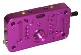 Proform Standard Replacement Billet Metering Blocks 67166C Block, Replacement, Primary, Aluminum, Black Anodized, Holley 4150, 4160, 2300 Series, Each thumbnail 1