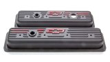 Proform Stamped Steel Chevrolet Valve Covers 141-907 Cover, Cover, Bowtie Emblem, Center Hold-Down, Black thumbnail 3