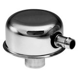 Proform Air Breather Caps for Chevrolet 66017 Valve Cover Breather, PVC Tube, Push-On, Round, Steel, Chrome, Plain, Each thumbnail 1