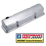 Proform Slant Edge Diecast Aluminum Valve Covers 141-926 Covers, Aluminum, Polished, Tall, Chevy, Small Block, Pair thumbnail 2