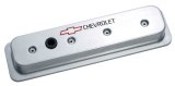 Proform GM Licensed Diecast Aluminum Chevrolet Valve Covers 141-130 Covers, Tall, Cast Aluminum, Polished, Logo, Centerbolt, Chevy, Small Block, Pair thumbnail 3
