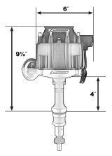 Proform Street/Strip HEI Distributors 66969R Distributor, HEI, Magnetic Pickup, Mechanical, Vacuum Advance, Red Cap, Ford, 221-302, Each thumbnail 2