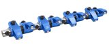 Proform Extruded Aluminum Shaft Mount Roller Rocker Arms 69469 Arms, Arms, 1.6 Ratio, Aluminum, Blue Anodized, Chrysler, Dodge, Plymouth, Small Block, Set of 16 thumbnail 1