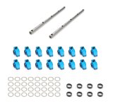 Proform Extruded Aluminum Shaft Mount Roller Rocker Arms 69469 Arms, Arms, 1.6 Ratio, Aluminum, Blue Anodized, Chrysler, Dodge, Plymouth, Small Block, Set of 16 thumbnail 5