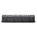 Proform GM Licensed Slant Edge Valve Covers 141-870 Covers, Edge, Tall, Perimeter Bolt, Cast Aluminum, Textured Black Powdercoated, Chevrolet Logo Top Style, Chevrolet, Big Block, Pair thumbnail 3
