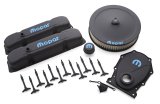 Proform Mopar Licensed Big Block Engine Dress-Up Kits 440-812 Kit, Valve Covers, Valve Cover Wing Nuts, Air Cleaner, Breather, Black Crinkle Powdercoated, MOPAR Logo, Mopar, B/RB, Kit thumbnail 1