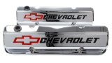 Proform GM Licensed Slant Edge Valve Covers 141-930 Covers, Cast Aluminum, Chrome, Slant-Edge, Chevrolet, Bowtie Emblem, Chevy, Small Block, Pair thumbnail 3