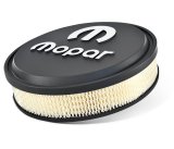 Proform Mopar Licensed Slant-Edge Air Cleaners 440-830 Cleaner, Slant-Edge, Aluminum Top, Black Crinkle, Raised White Logo, 14.00 in. Diameter, Dropped 1.00 in., Each thumbnail 2