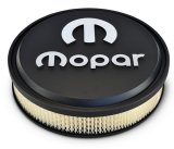 Proform Mopar Licensed Slant-Edge Air Cleaners 440-830 Cleaner, Slant-Edge, Aluminum Top, Black Crinkle, Raised White Logo, 14.00 in. Diameter, Dropped 1.00 in., Each thumbnail 5